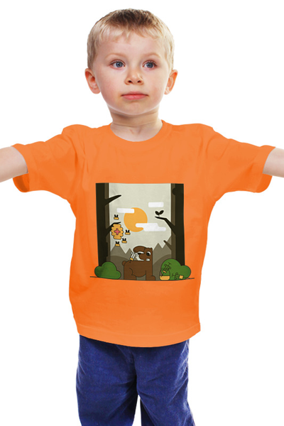 Заказать детскую футболку в Москве. Детская футболка классическая унисекс Медоед от Agapa-art - готовые дизайны и нанесение принтов.