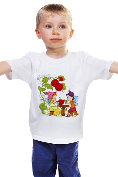 Заказать детскую футболку в Москве. Детская футболка классическая унисекс Маленький народец от Виктор Гришин - готовые дизайны и нанесение принтов.