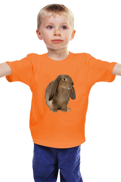 Заказать детскую футболку в Москве. Детская футболка классическая унисекс Кролик от BAD OWL - готовые дизайны и нанесение принтов.