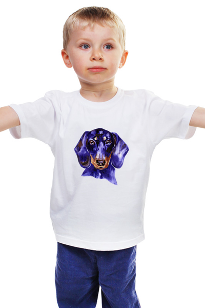 Заказать детскую футболку в Москве. Детская футболка классическая унисекс Такса от THE_NISE  - готовые дизайны и нанесение принтов.