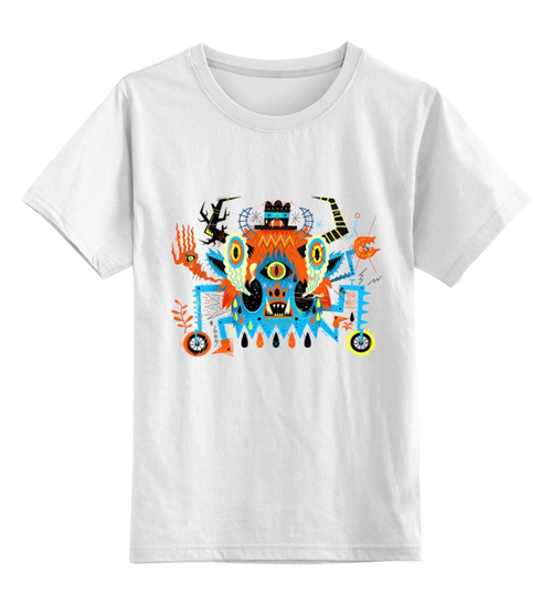 Заказать детскую футболку в Москве. Детская футболка классическая унисекс Монстр от Виктор Гришин - готовые дизайны и нанесение принтов.