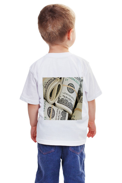 Заказать детскую футболку в Москве. Детская футболка классическая унисекс Деньги на мне.  от OlgaHildagard.   - готовые дизайны и нанесение принтов.