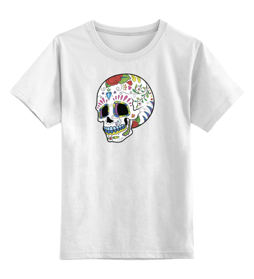 Заказать детскую футболку в Москве. Детская футболка классическая унисекс Skull от ideboshir - готовые дизайны и нанесение принтов.