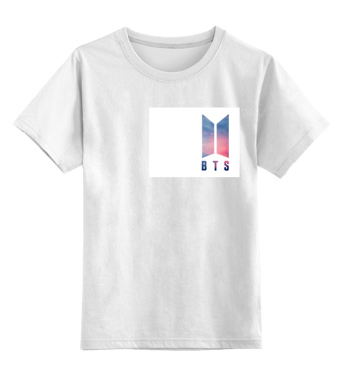 Заказать детскую футболку в Москве. Детская футболка классическая унисекс BTS   от queen  - готовые дизайны и нанесение принтов.