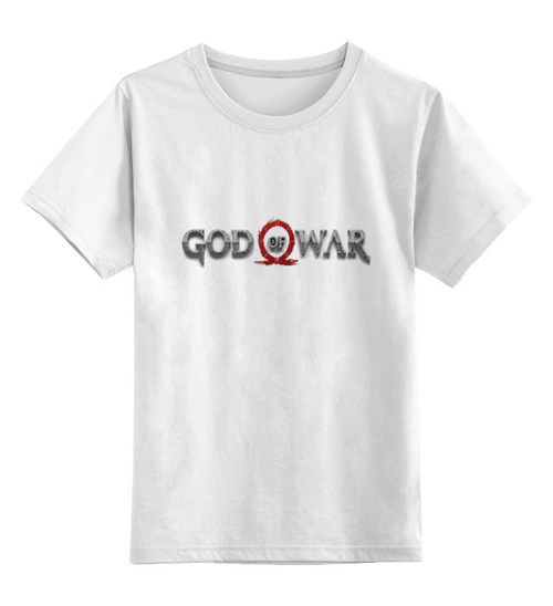 Заказать детскую футболку в Москве. Детская футболка классическая унисекс God of War от THE_NISE  - готовые дизайны и нанесение принтов.