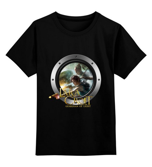 Заказать детскую футболку в Москве. Детская футболка классическая унисекс Lara Croft от THE_NISE  - готовые дизайны и нанесение принтов.