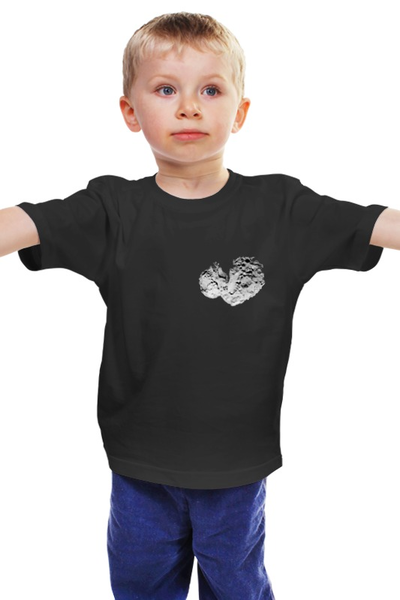 Заказать детскую футболку в Москве. Детская футболка классическая унисекс Комета Чурюмова-Герасименко от polietan - готовые дизайны и нанесение принтов.