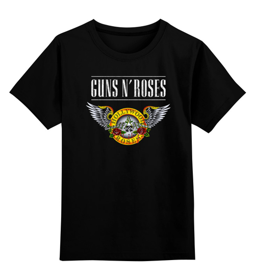 Заказать детскую футболку в Москве. Детская футболка классическая унисекс Guns n' Roses от Leichenwagen - готовые дизайны и нанесение принтов.