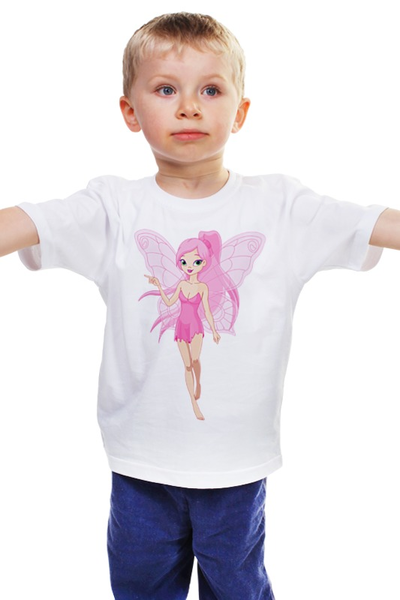 Заказать детскую футболку в Москве. Детская футболка классическая унисекс Розовая фея от Виктор Гришин - готовые дизайны и нанесение принтов.