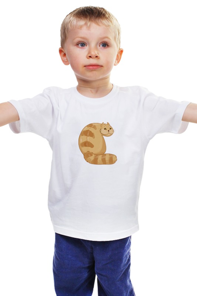 Заказать детскую футболку в Москве. Детская футболка классическая унисекс Котяра от bayl - готовые дизайны и нанесение принтов.