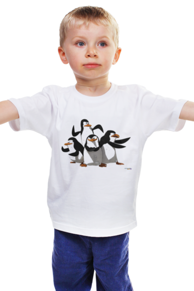 Заказать детскую футболку в Москве. Детская футболка классическая унисекс Мадагаскар от okto - готовые дизайны и нанесение принтов.