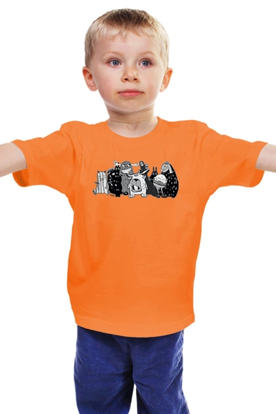 Заказать детскую футболку в Москве. Детская футболка классическая унисекс Все мы немного монстры от Соль  - готовые дизайны и нанесение принтов.