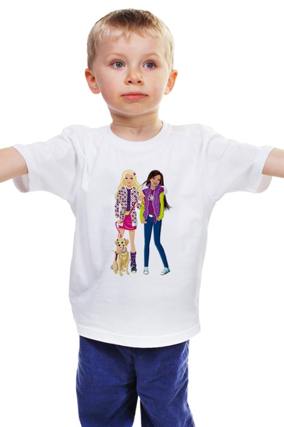 Заказать детскую футболку в Москве. Детская футболка классическая унисекс Девушки от ПРИНТЫ ПЕЧАТЬ  - готовые дизайны и нанесение принтов.