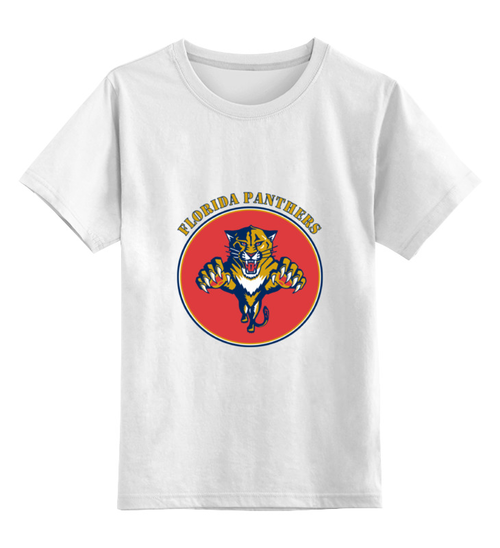 Заказать детскую футболку в Москве. Детская футболка классическая унисекс Флорида Пантерс  от kspsshop - готовые дизайны и нанесение принтов.