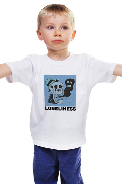 Заказать детскую футболку в Москве. Детская футболка классическая унисекс Loneliness от Tony Vivaldi - готовые дизайны и нанесение принтов.