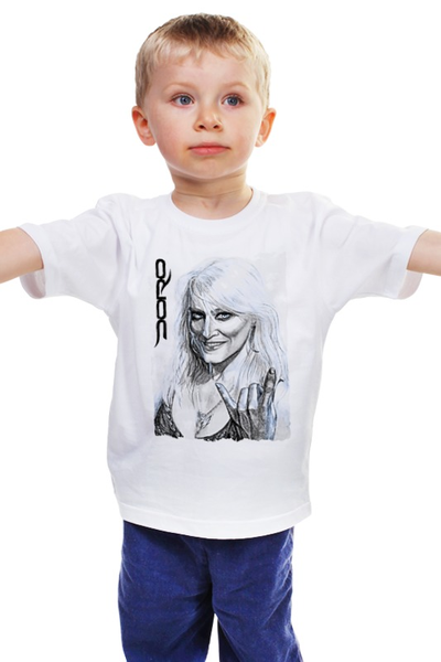 Заказать детскую футболку в Москве. Детская футболка классическая унисекс Doro Pesch от Leichenwagen - готовые дизайны и нанесение принтов.