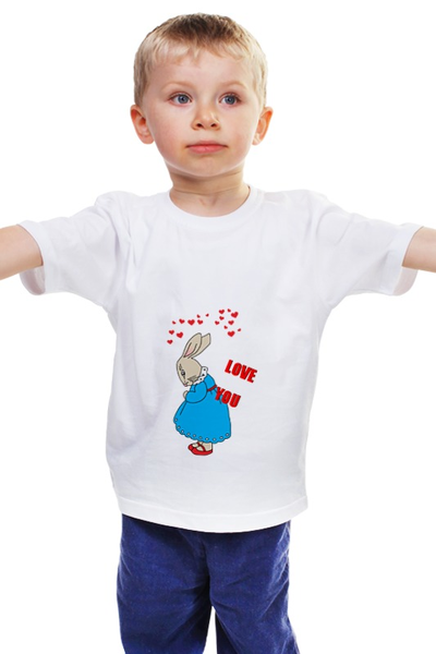 Заказать детскую футболку в Москве. Детская футболка классическая унисекс Rabbit_woman от Printio - готовые дизайны и нанесение принтов.