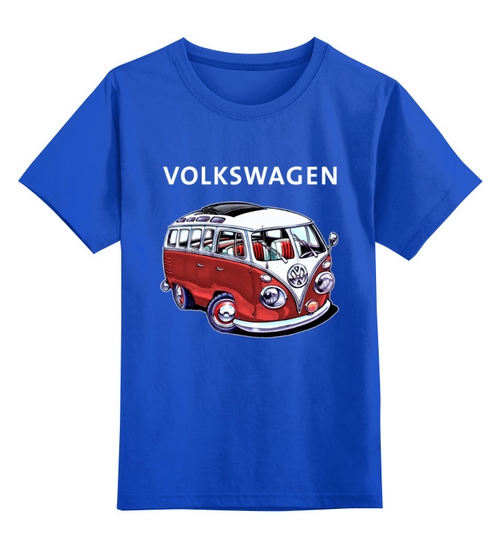 Заказать детскую футболку в Москве. Детская футболка классическая унисекс Volkswagen от T-shirt print  - готовые дизайны и нанесение принтов.