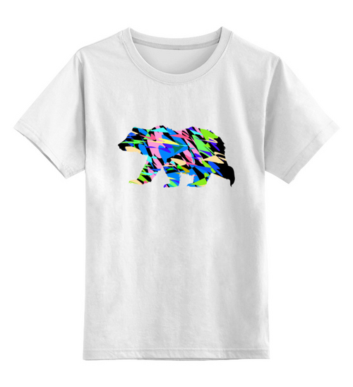 Заказать детскую футболку в Москве. Детская футболка классическая унисекс Медведь от Iris  - готовые дизайны и нанесение принтов.