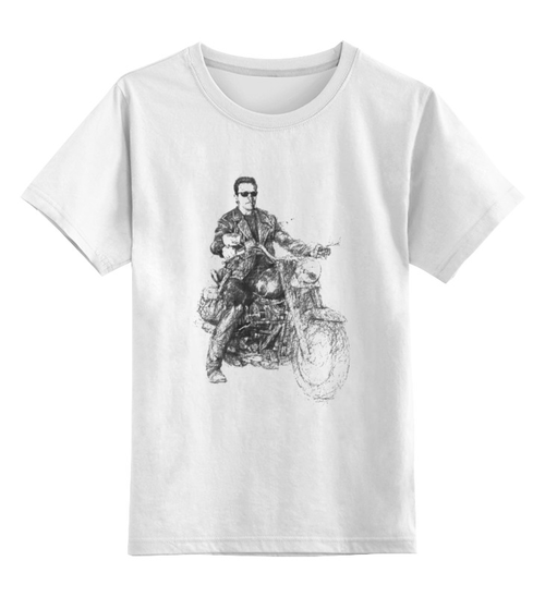 Заказать детскую футболку в Москве. Детская футболка классическая унисекс Арнольд Шварценнегер от Виктор Гришин - готовые дизайны и нанесение принтов.