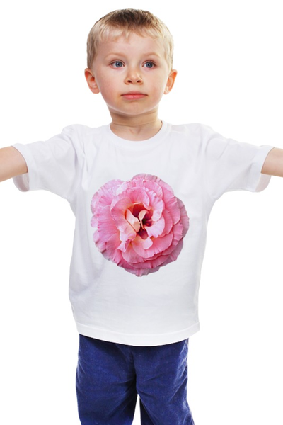 Заказать детскую футболку в Москве. Детская футболка классическая унисекс Розовый бутон от Антон Величко - готовые дизайны и нанесение принтов.