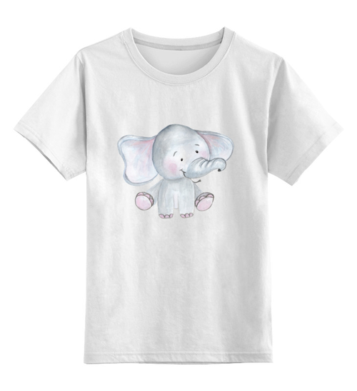 Заказать детскую футболку в Москве. Детская футболка классическая унисекс слоник от THE_NISE  - готовые дизайны и нанесение принтов.