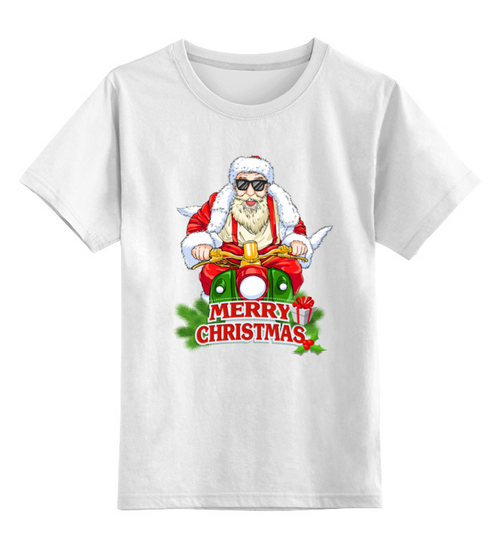 Заказать детскую футболку в Москве. Детская футболка классическая унисекс Santa Claus is coming to town от balden - готовые дизайны и нанесение принтов.