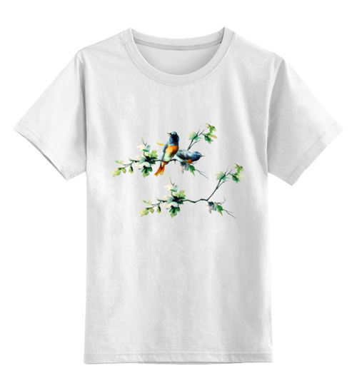Заказать детскую футболку в Москве. Детская футболка классическая унисекс Птицы от AstArt - готовые дизайны и нанесение принтов.