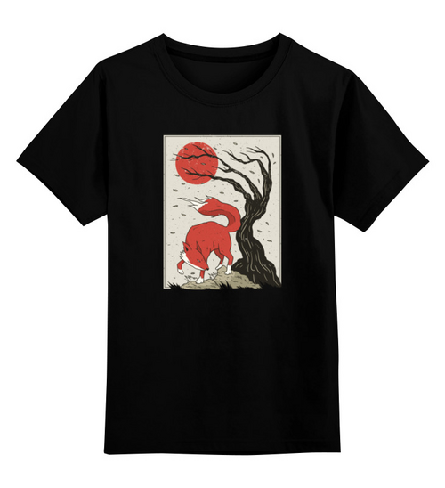 Заказать детскую футболку в Москве. Детская футболка классическая унисекс Fox and Sun от Павел Павел - готовые дизайны и нанесение принтов.