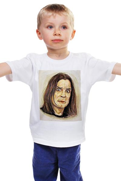 Заказать детскую футболку в Москве. Детская футболка классическая унисекс Ozzy Osbourne  от polinalinden - готовые дизайны и нанесение принтов.