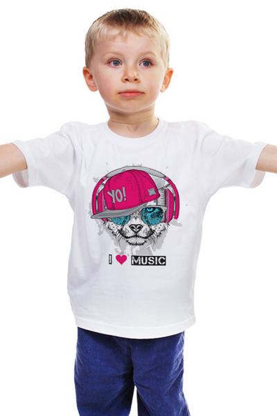 Заказать детскую футболку в Москве. Детская футболка классическая унисекс Щенок от Никита Коледенков - готовые дизайны и нанесение принтов.