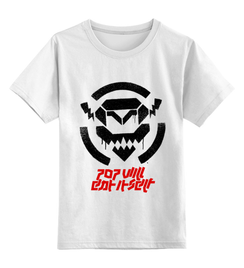 Заказать детскую футболку в Москве. Детская футболка классическая унисекс Pop Will Eat Itself от OEX design - готовые дизайны и нанесение принтов.