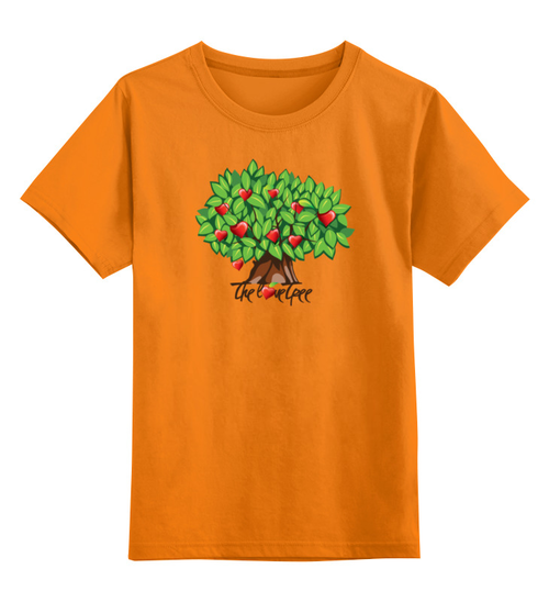 Заказать детскую футболку в Москве. Детская футболка классическая унисекс iCalistini The Love Tree Дерево Любви от iCALISTIni - готовые дизайны и нанесение принтов.