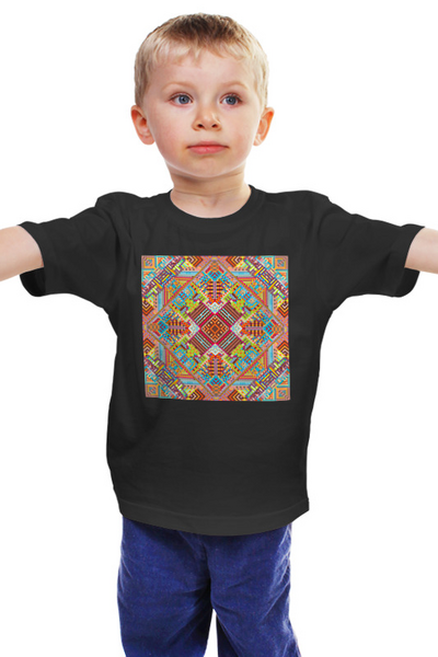 Заказать детскую футболку в Москве. Детская футболка классическая унисекс  с абстрактным рисунком от Vadim Koval - готовые дизайны и нанесение принтов.
