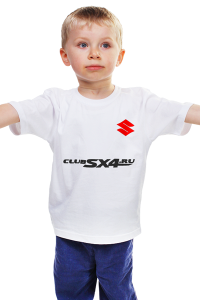 Заказать детскую футболку в Москве. Детская футболка классическая унисекс Клубная футболка детская от Club SX4 - готовые дизайны и нанесение принтов.