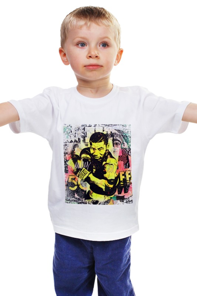Заказать детскую футболку в Москве. Детская футболка классическая унисекс Майк Тайсон от cityswag - готовые дизайны и нанесение принтов.