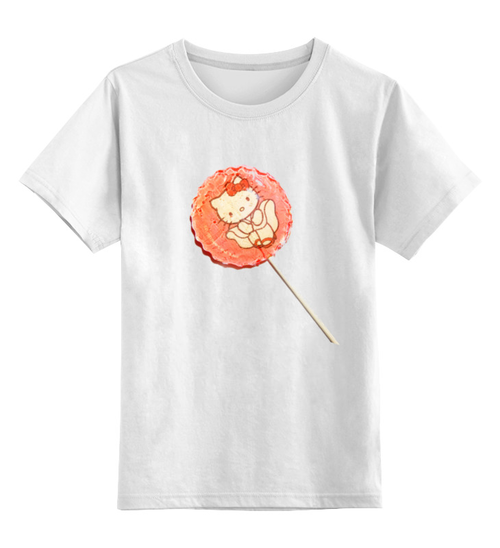 Заказать детскую футболку в Москве. Детская футболка классическая унисекс Леденец на палочке от Balloge - готовые дизайны и нанесение принтов.