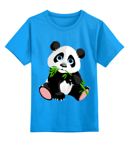 Заказать детскую футболку в Москве. Детская футболка классическая унисекс Мишка Панда от miririna8@mail.ru - готовые дизайны и нанесение принтов.
