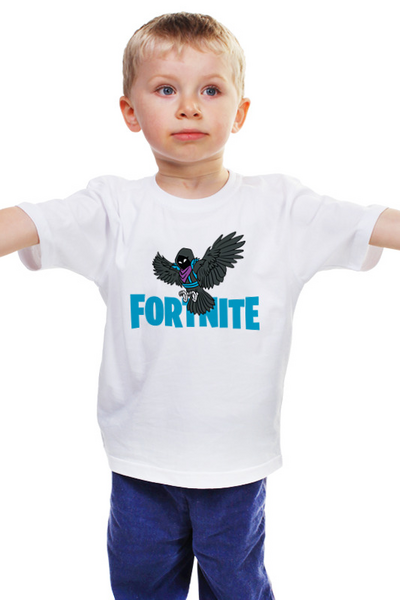 Заказать детскую футболку в Москве. Детская футболка классическая унисекс Фортнайт от PrintGamer  - готовые дизайны и нанесение принтов.