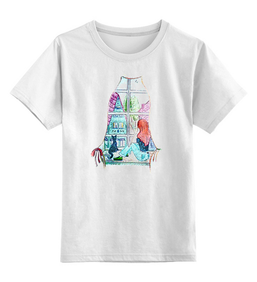 Заказать детскую футболку в Москве. Детская футболка классическая унисекс Мечтательница от Мэриn - готовые дизайны и нанесение принтов.
