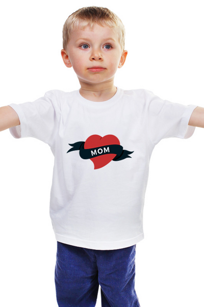 Заказать детскую футболку в Москве. Детская футболка классическая унисекс Сердце  от THE_NISE  - готовые дизайны и нанесение принтов.