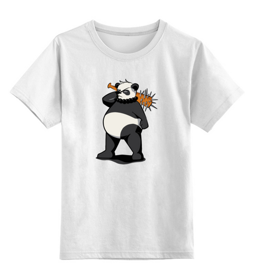 Заказать детскую футболку в Москве. Детская футболка классическая унисекс Bad Panda   от T-shirt print  - готовые дизайны и нанесение принтов.