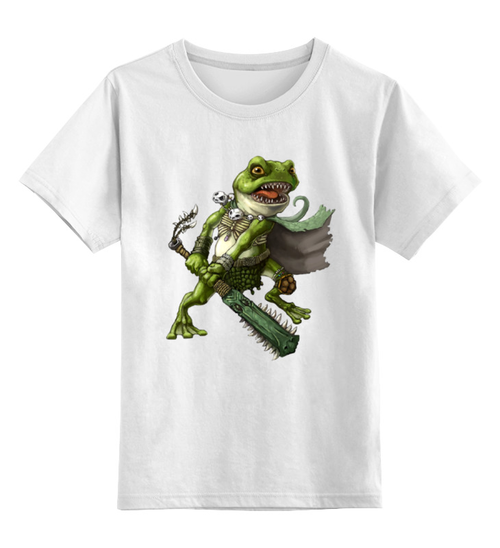 Заказать детскую футболку в Москве. Детская футболка классическая унисекс Боевая рептилия от T-shirt print  - готовые дизайны и нанесение принтов.
