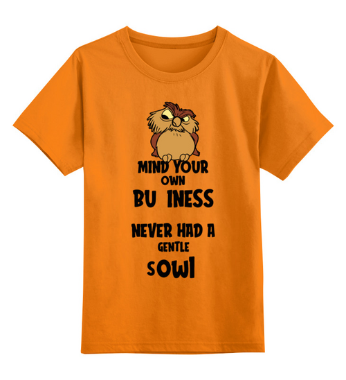 Заказать детскую футболку в Москве. Детская футболка классическая унисекс Сова   от T-shirt print  - готовые дизайны и нанесение принтов.