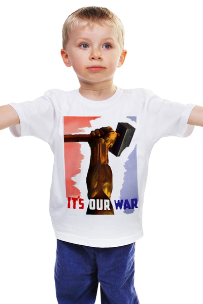 Заказать детскую футболку в Москве. Детская футболка классическая унисекс молот от shamanio - готовые дизайны и нанесение принтов.