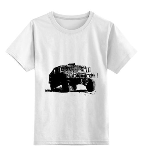 Заказать детскую футболку в Москве. Детская футболка классическая унисекс Hummer от Илья Щеблецов - готовые дизайны и нанесение принтов.
