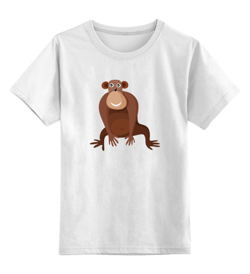Заказать детскую футболку в Москве. Детская футболка классическая унисекс Обезьяна от nadegda - готовые дизайны и нанесение принтов.