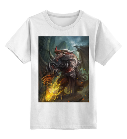 Заказать детскую футболку в Москве. Детская футболка классическая унисекс Dragon knight от scoopysmith - готовые дизайны и нанесение принтов.