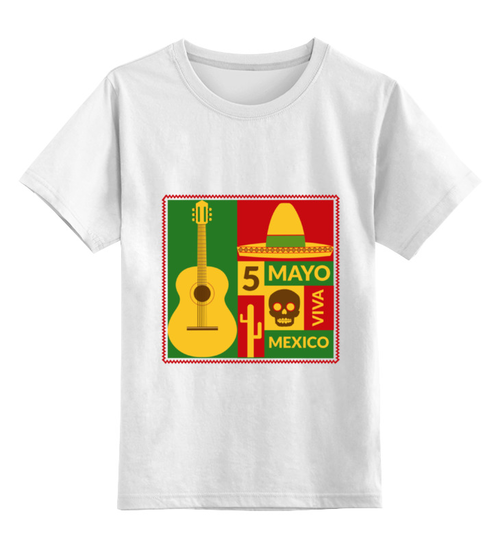 Заказать детскую футболку в Москве. Детская футболка классическая унисекс Мексиканская от BeliySlon - готовые дизайны и нанесение принтов.
