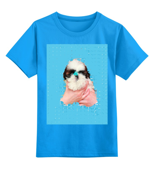 Заказать детскую футболку в Москве. Детская футболка классическая унисекс My little friend puppy от Miracles - готовые дизайны и нанесение принтов.